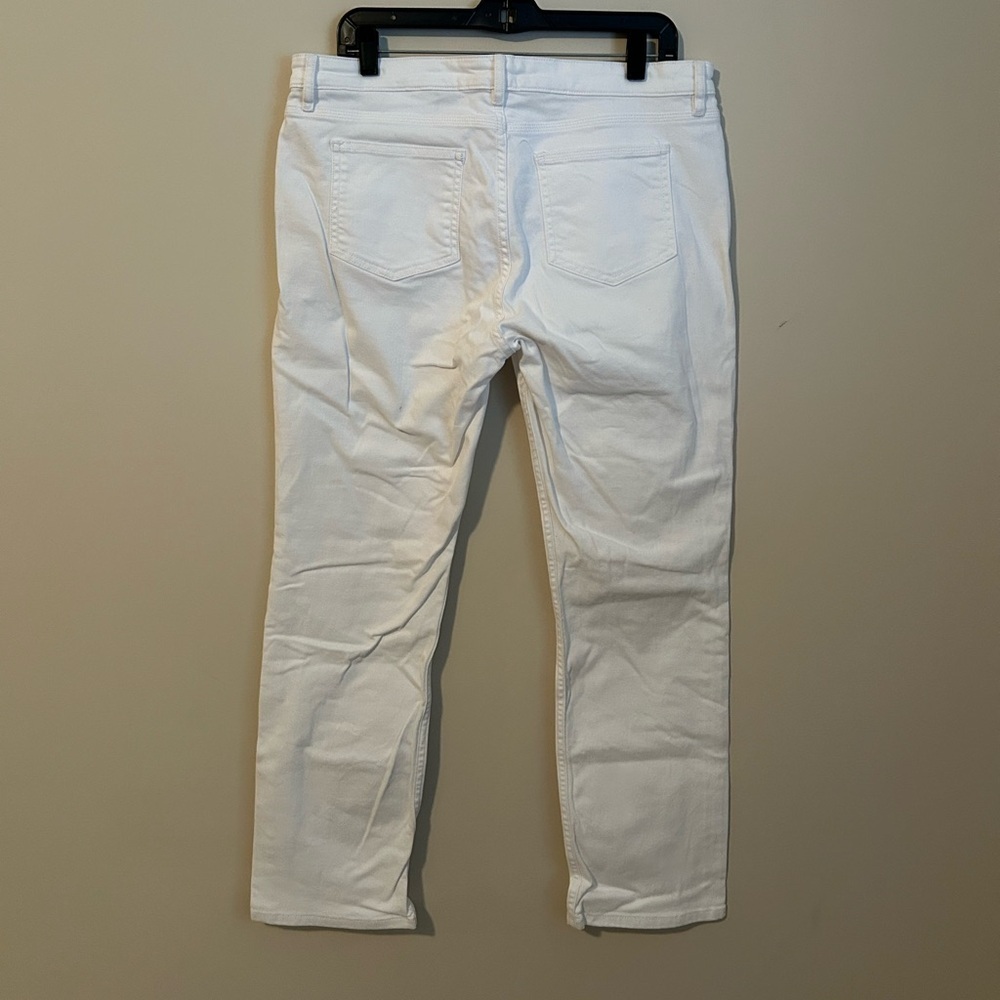 Theory White Denim Pants Size 31 - Picture 4 of 7